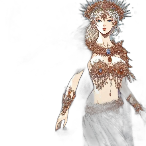 fantasy art, concept art, pixel art, watercolor transparent PNG cut-out