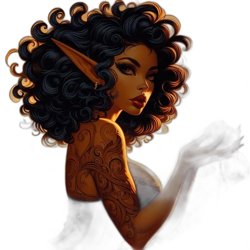fantasy art, concept art, comic book art, photorealistic transparent PNG cut-out