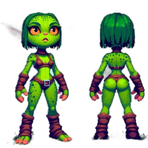 pixel art, concept art, fantasy art, 3d render transparent PNG cut-out