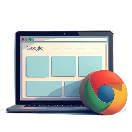 google, chrome, open, showing transparent PNG cut-out