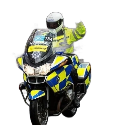 police, officer, motorcycle, waves transparent PNG cut-out