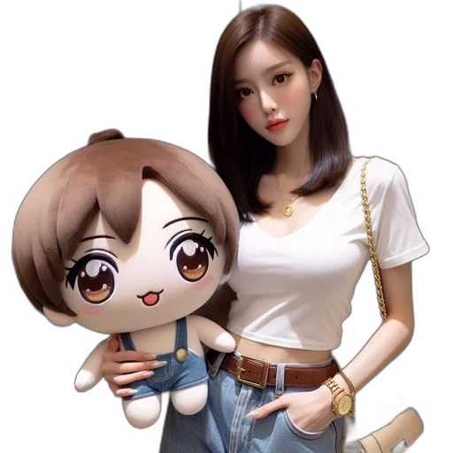 staff, cartoon, photorealistic, 3d render transparent PNG cut-out