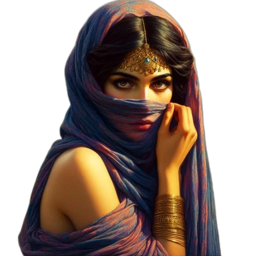 mask, face, jewelry, dress transparent PNG cut-out