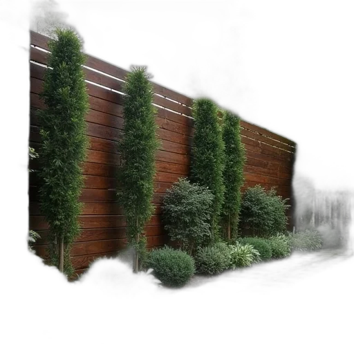 building, tree, 3d render, photorealistic transparent PNG cut-out