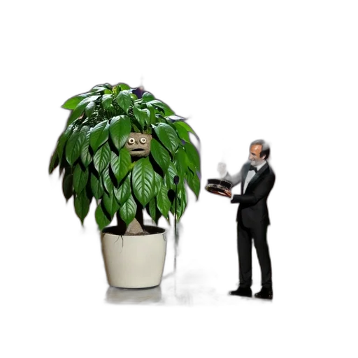 staff, mask, 3d render, concept art transparent PNG cut-out