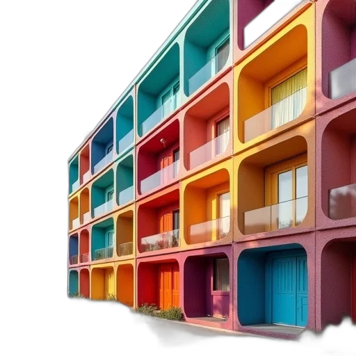 building, furniture, 3d render, concept art transparent PNG cut-out