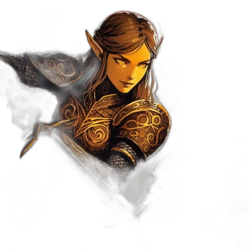 dragon, sword, face, staff transparent PNG cut-out