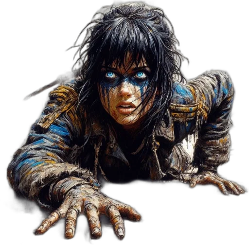 photorealistic, comic book art, concept art, fantasy art transparent PNG cut-out