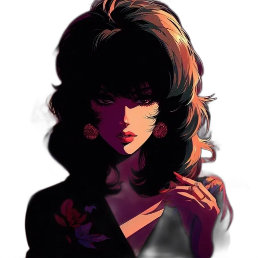 face, hair, dress, mask transparent PNG cut-out