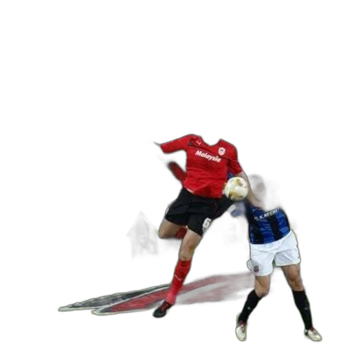 concept art, soccer, player, red transparent PNG cut-out