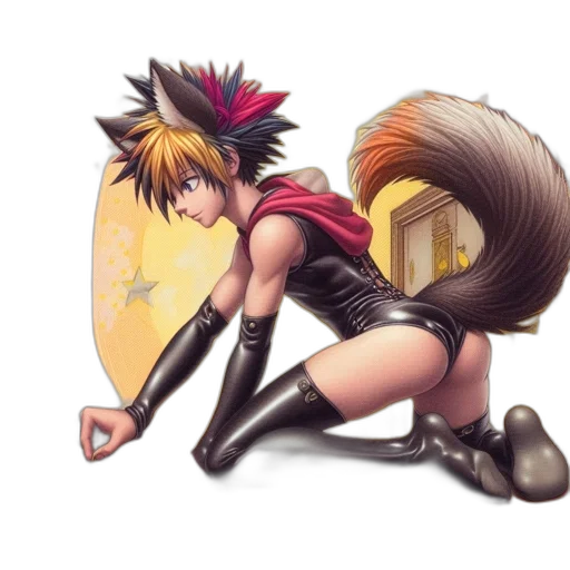 staff, animal, weapon, anime transparent PNG cut-out