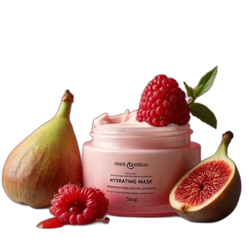 root, hydrating, mask, fig transparent PNG cut-out