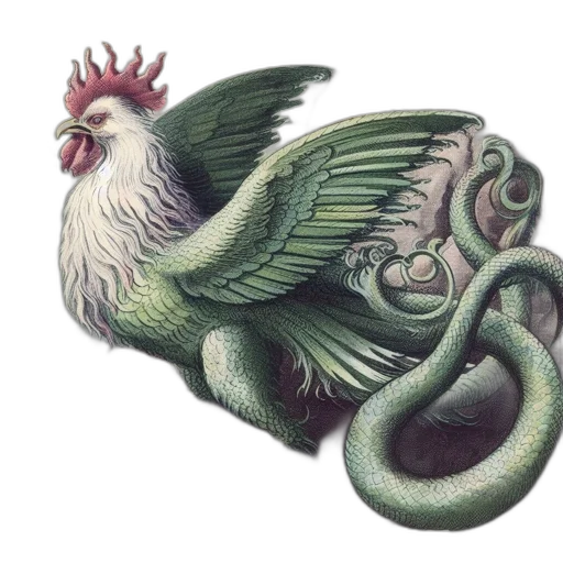 dragon, animal, staff, creature transparent PNG cut-out