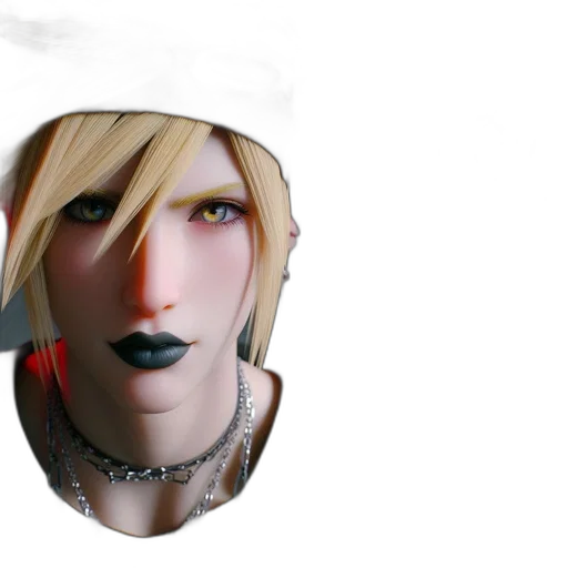 face, hat, mask, jewelry transparent PNG cut-out