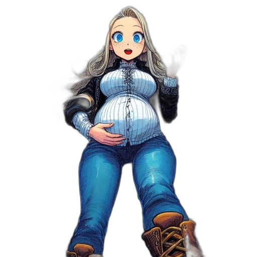 jacket, dress, robot, concept art transparent PNG cut-out