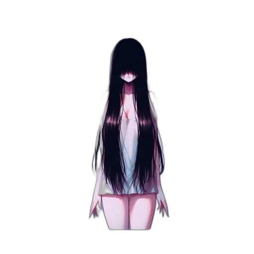hair, dress, creature, mask transparent PNG cut-out