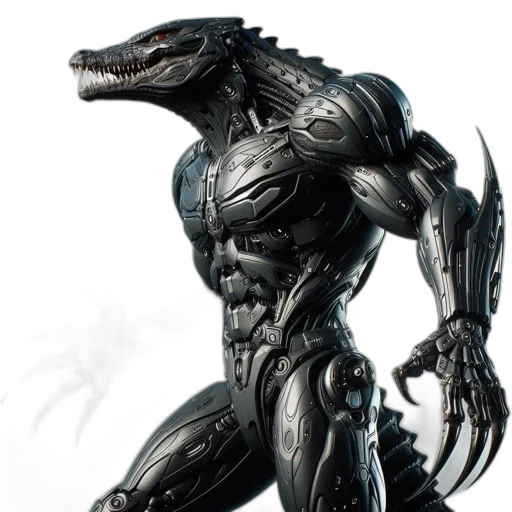 creature, animal, dragon, robot transparent PNG cut-out