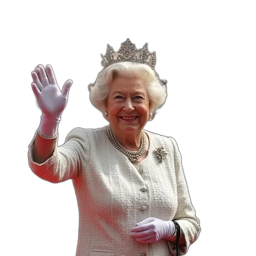 crown, hat, dress, staff transparent PNG cut-out