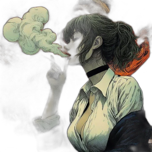 mask, staff, face, comic book art transparent PNG cut-out