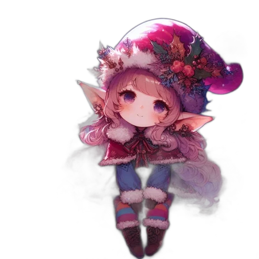 staff, hat, crown, flower transparent PNG cut-out
