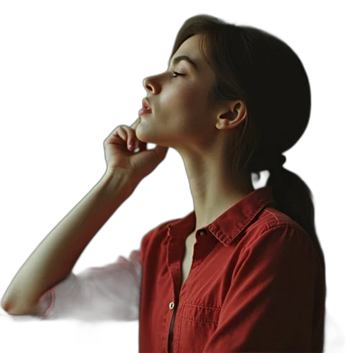 staff, jewelry, face, jacket transparent PNG cut-out
