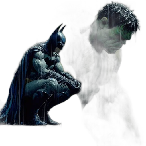 mask, comic book art, concept art, photorealistic transparent PNG cut-out