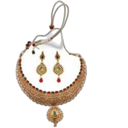 jewelry, traditional, indian, set transparent PNG cut-out