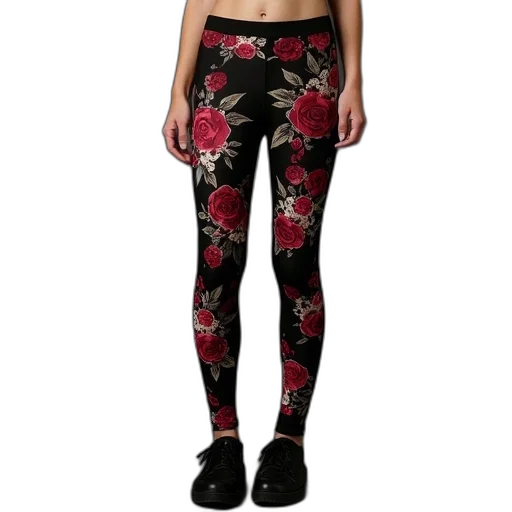 girls, black, rose, skinny transparent PNG cut-out