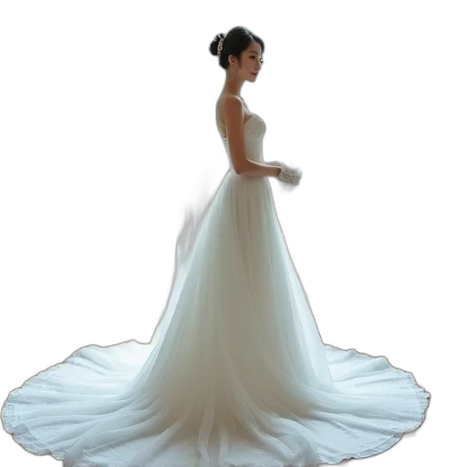 dress, jewelry, crown, 3d render transparent PNG cut-out