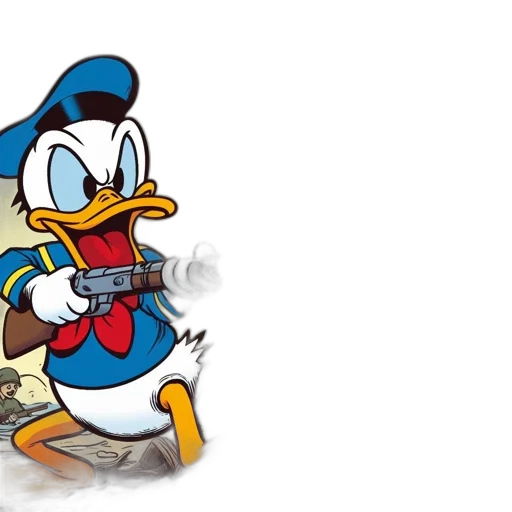 cartoon, concept art, 3d render, donald transparent PNG cut-out