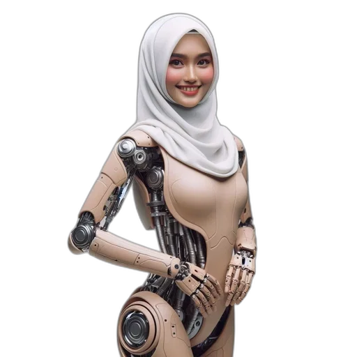 robot, staff, dress, jewelry transparent PNG cut-out
