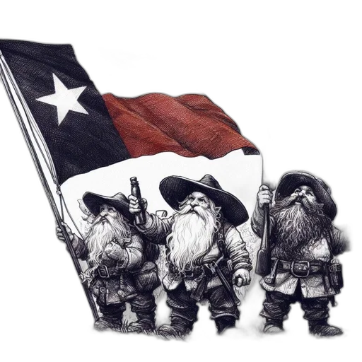 concept art, three, dwarves, stand transparent PNG cut-out