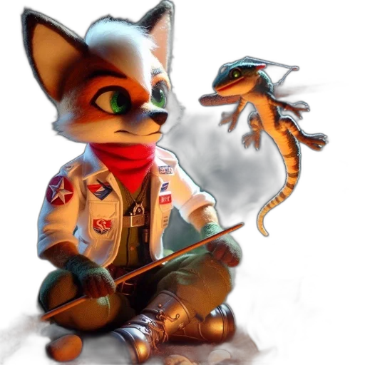 staff, jacket, weapon, dragon transparent PNG cut-out