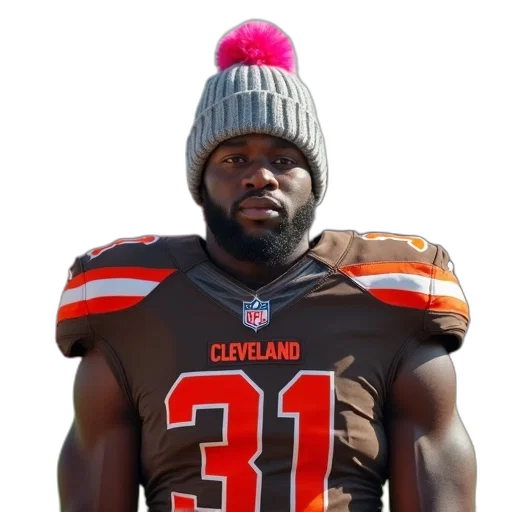 hat, man, wearing, cleveland transparent PNG cut-out