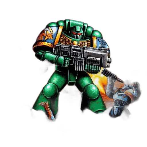 robot, weapon, pixel art, concept art transparent PNG cut-out