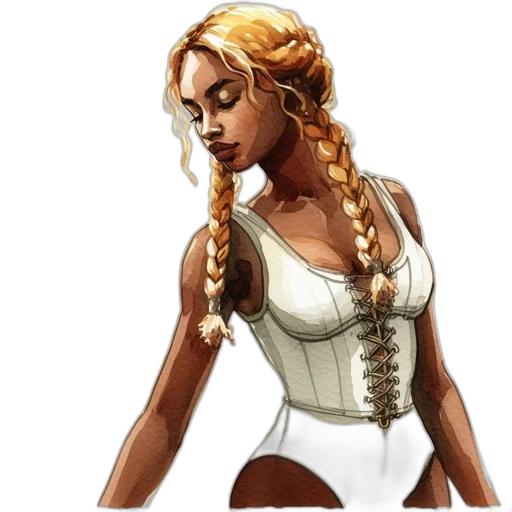 dress, concept art, fantasy art, comic book art transparent PNG cut-out