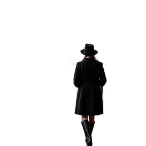 hat, dress, staff, jacket transparent PNG cut-out
