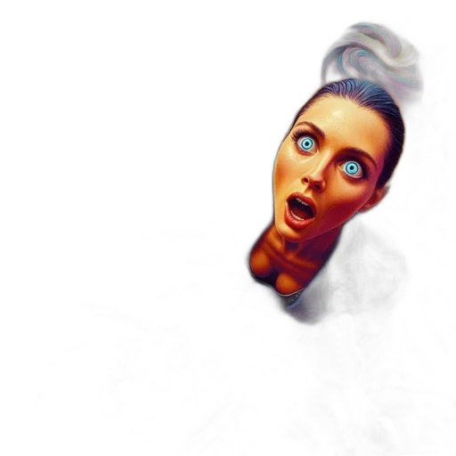 face, creature, hair, mask transparent PNG cut-out