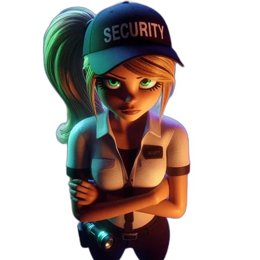 staff, jacket, concept art, 3d render transparent PNG cut-out