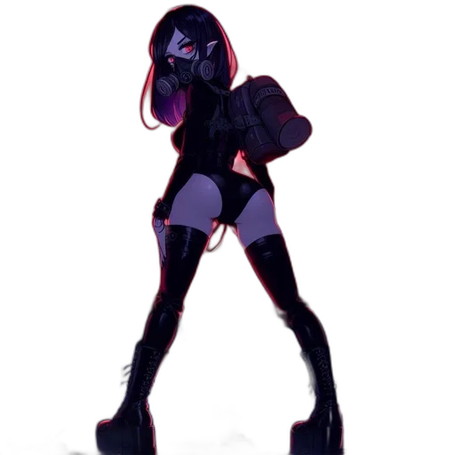 jacket, robot, mask, creature transparent PNG cut-out