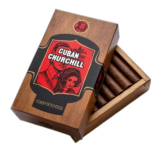 box, cigars, red, black transparent PNG cut-out