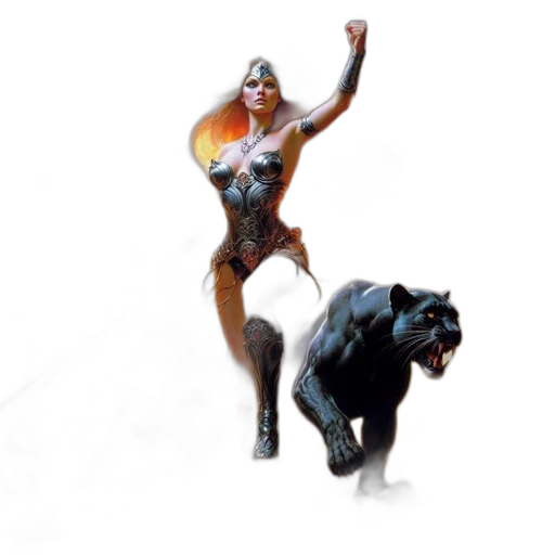 animal, concept art, fantasy art, 3d render transparent PNG cut-out