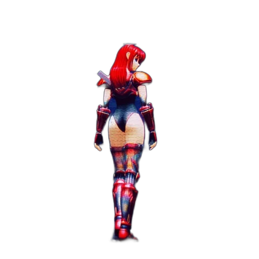 robot, dress, weapon, staff transparent PNG cut-out