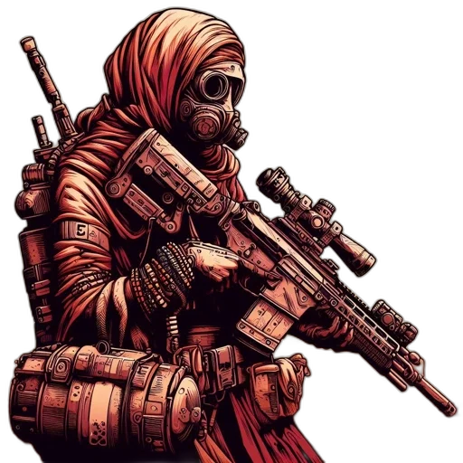 weapon, comic book art, concept art, pixel art transparent PNG cut-out