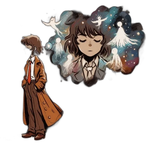 staff, concept art, fantasy art, watercolor transparent PNG cut-out