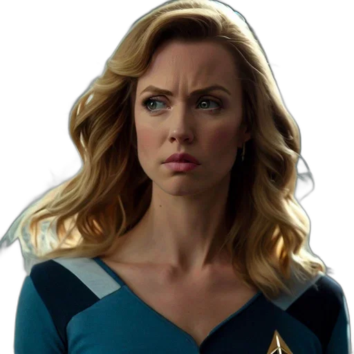 face, staff, dress, comic book art transparent PNG cut-out