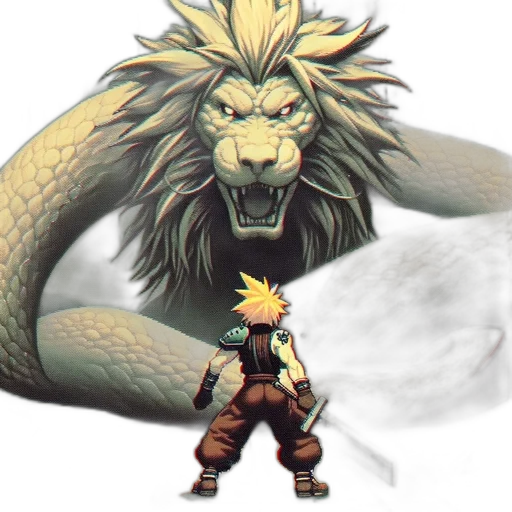 dragon, animal, creature, staff transparent PNG cut-out