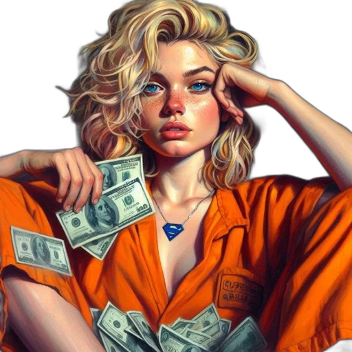 jacket, jewelry, face, comic book art transparent PNG cut-out