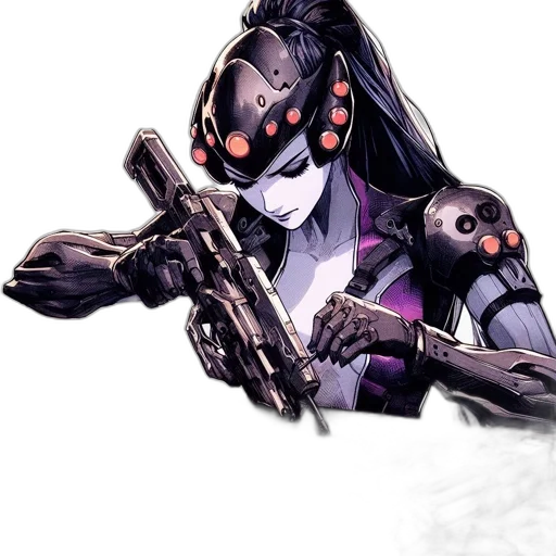 weapon, robot, mask, staff transparent PNG cut-out