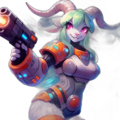 weapon, robot, staff, concept art transparent PNG cut-out
